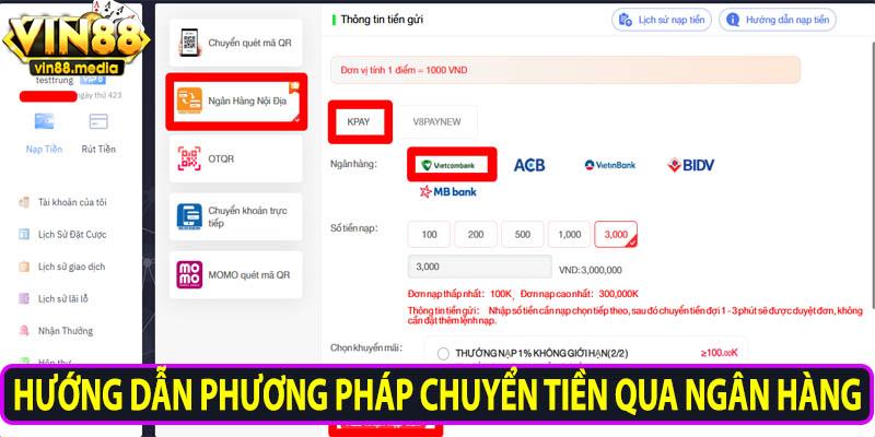 Hướng dẫn phương pháp chuyển tiền qua ngân hàng