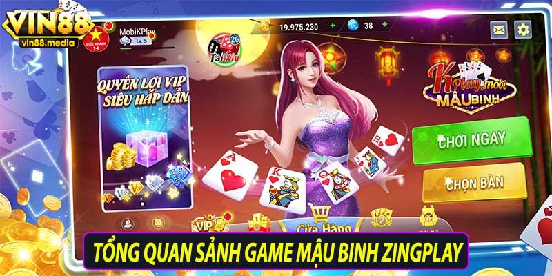 Tổng quan sảnh game Mậu binh Zingplay