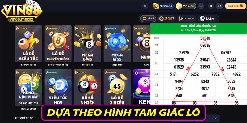 Dựa theo hình tam giác lô